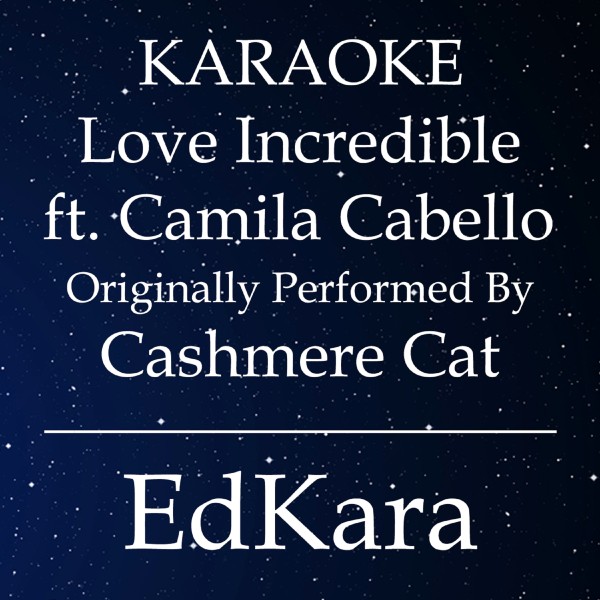 Love Incredible (Originally Performed by Cashmere Cat feat. Camila Cabello) [Karaoke No Guide Melody Version]