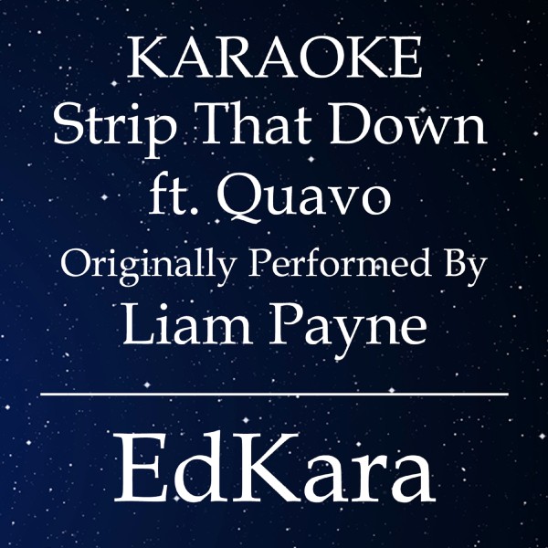 Strip That Down (Originally Performed by Liam Payne feat. Quavo) [Karaoke No Guide Melody Version]