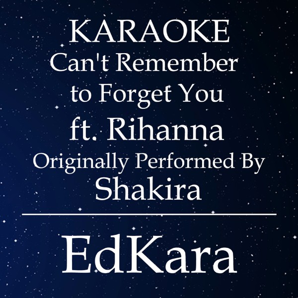Can't Remember to Forget You (Originally Performed by Shakira feat. Rihanna) [Karaoke No Guide Melody Version]